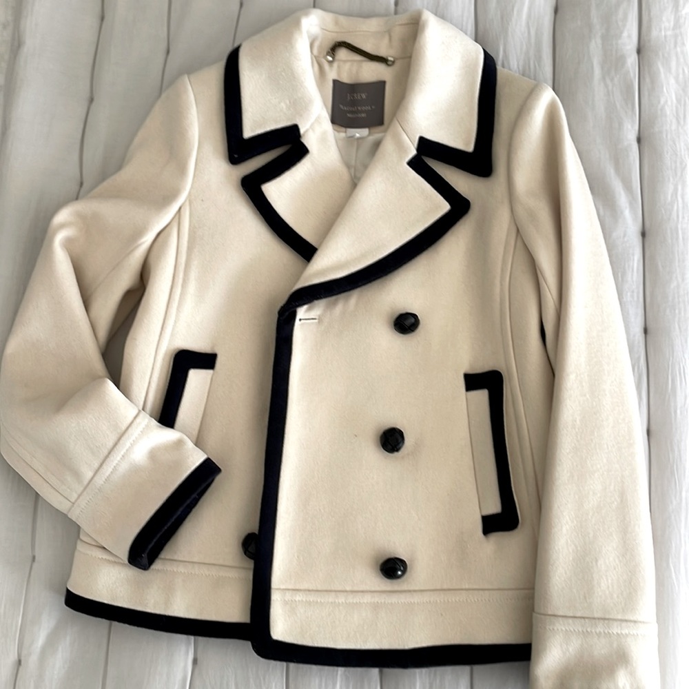 J. Crew Nello Gori Wool Peacoat, size 4